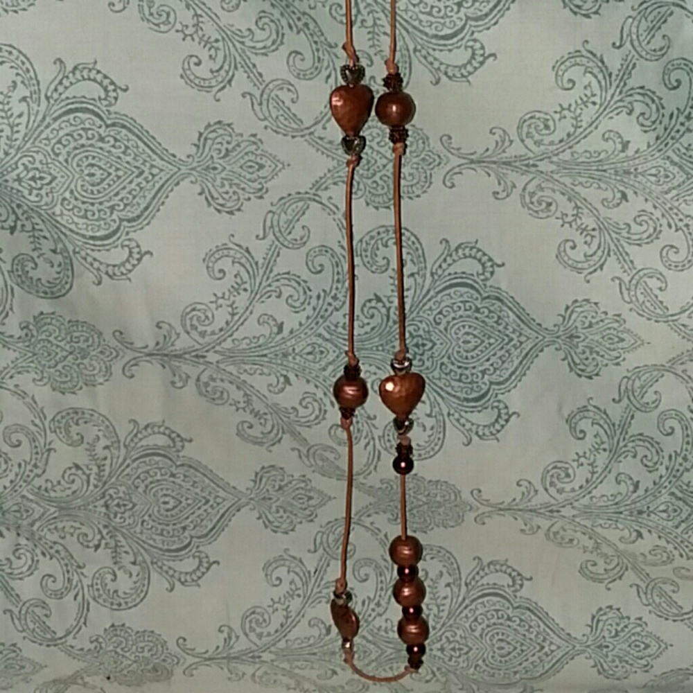 Handcrafted 18" leather Knott necklace